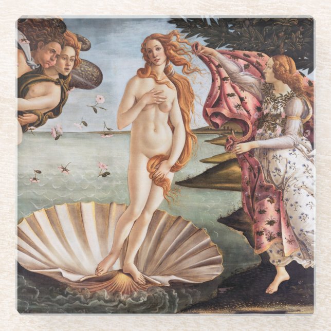 Sandro Botticelli - Birth of Venus Glass Coaster (Front)