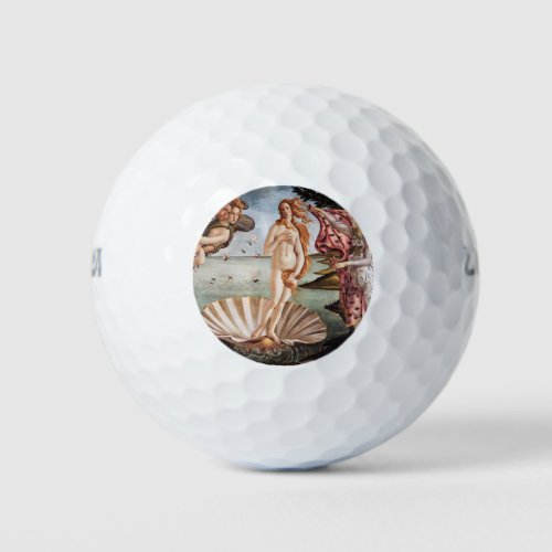 Sandro Botticelli _ Birth of Venus Golf Balls