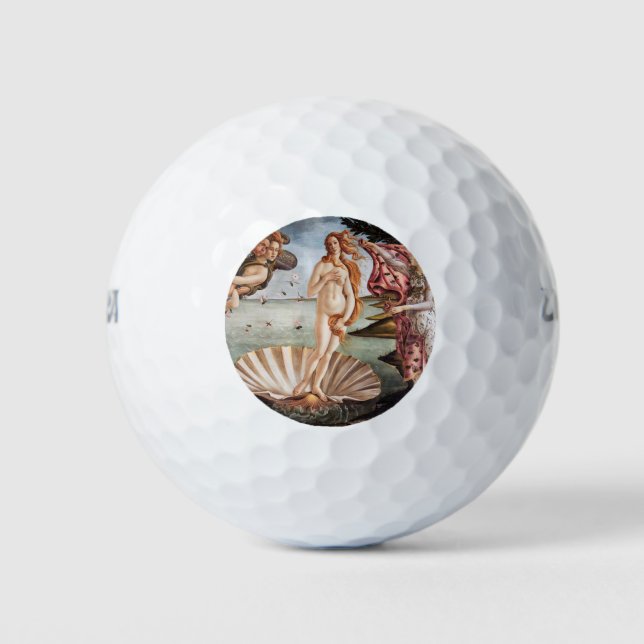 Sandro Botticelli - Birth of Venus Golf Balls (Front)