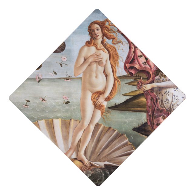 Sandro Botticelli - Birth of Venus Graduation Cap Topper (Front)