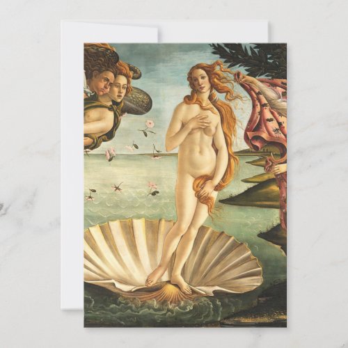 Sandro Botticelli Birth Of Venus Invitation