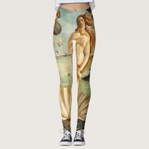 Sandro Botticelli Birth Of Venus Leggings