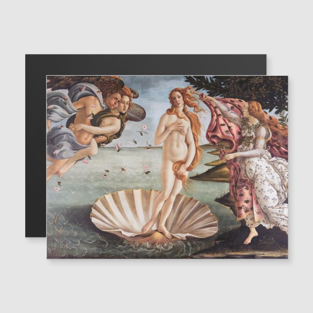 Sandro Botticelli - Birth of Venus Magnetic Card (Front/Back)