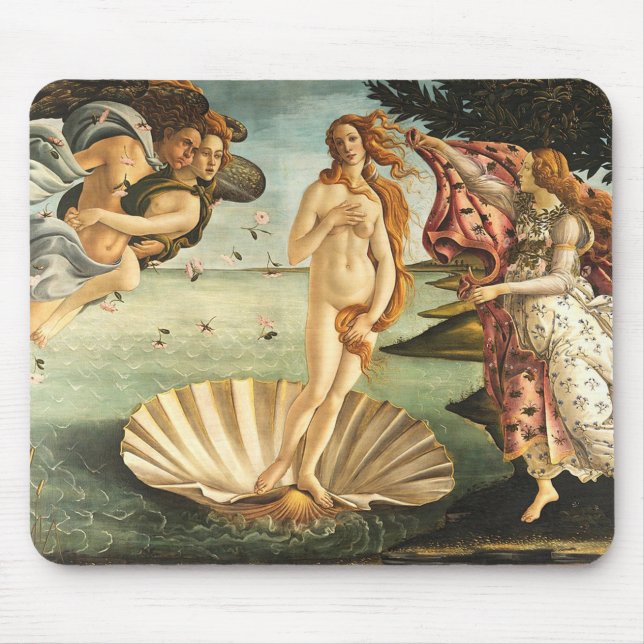 Sandro Botticelli Birth Of Venus Mouse Pad (Front)