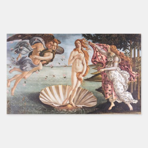 Sandro Botticelli _ Birth of Venus Rectangular Sticker