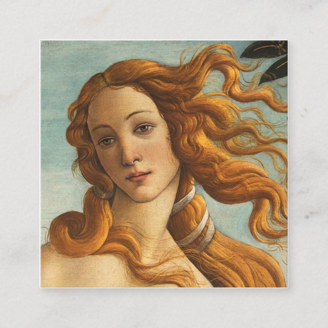 Sandro Botticelli Birth Of Venus Square Business Card (Front)
