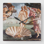Sandro Botticelli - Birth Of Venus Square Wall Clock at Zazzle