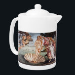 Sandro Botticelli - Birth of Venus Teapot<br><div class="desc">Birth of Venus - Sandro Botticelli,  Tempera on Canvas,  1485</div>
