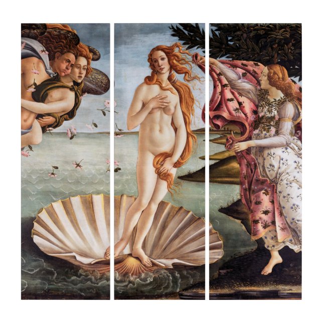 Sandro Botticelli - Birth of Venus Triptych (Front)
