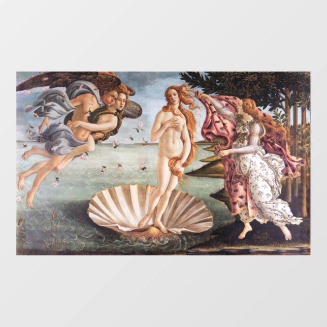 Sandro Botticelli - Birth of Venus Window Cling (Sheet)