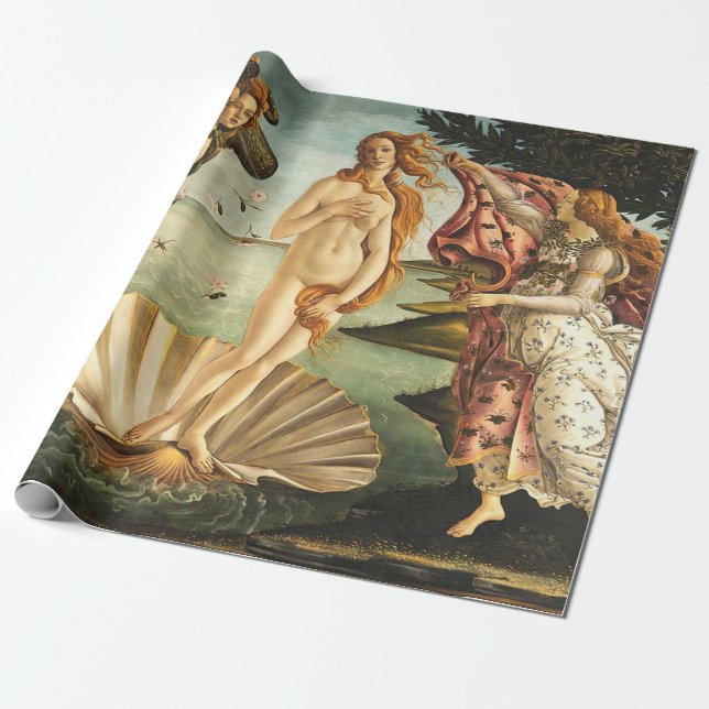 Sandro Botticelli Birth Of Venus Wrapping Paper (Unrolled)