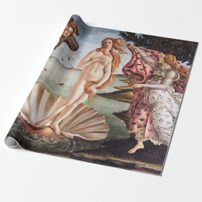 Sandro Botticelli - Birth of Venus Wrapping Paper (Unrolled)