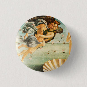 Sandro Botticelli Birth of Venus Zephyrus, Chloris Button