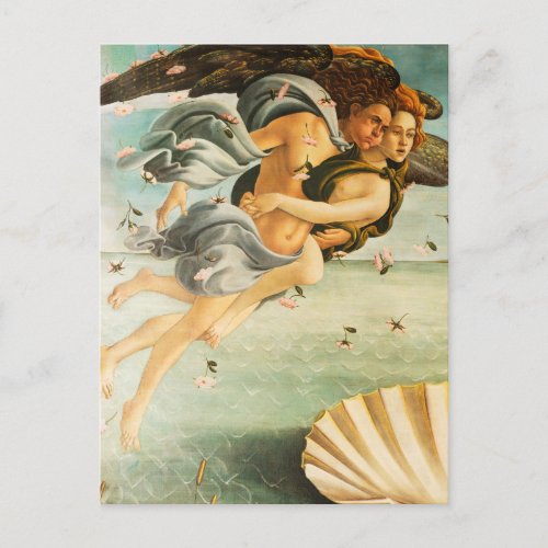 Sandro Botticelli Birth of Venus Zephyrus Chloris Postcard