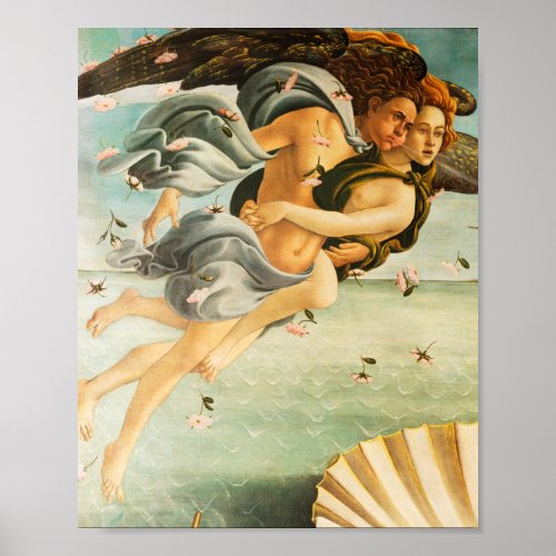 Sandro Botticelli Birth of Venus Zephyrus Chloris Poster