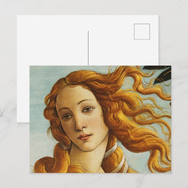 Sandro Botticelli - Goddess Venus Avatar Fine Art Postcard (Front/Back)