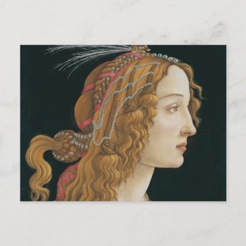 Sandro Botticelli - Idealized Portrait Of A Lady Postcard by Art_Museum at Zazzle