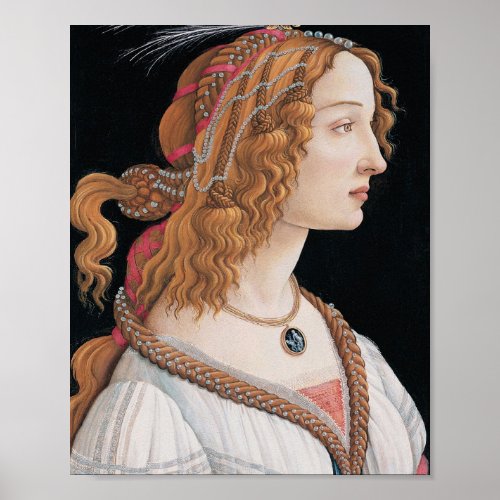 Sandro Botticelli Idealized Portrait Of A Lady Poster