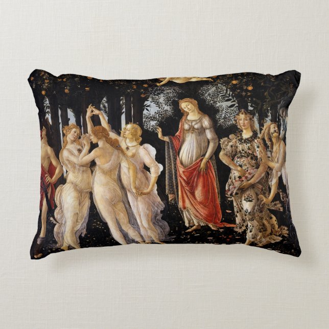 Sandro Botticelli - La Primavera Accent Pillow (Front)