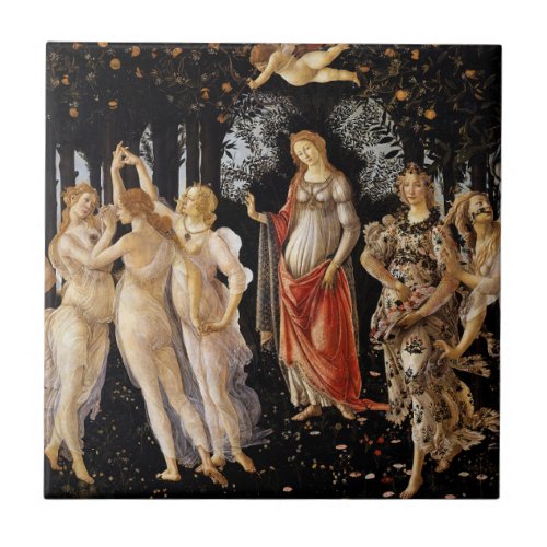 Sandro Botticelli _ La Primavera Ceramic Tile