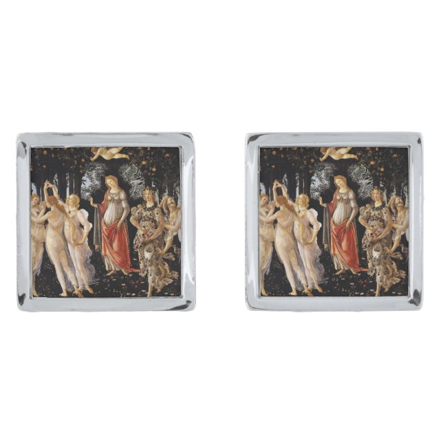 Sandro Botticelli - La Primavera Cufflinks (Front)