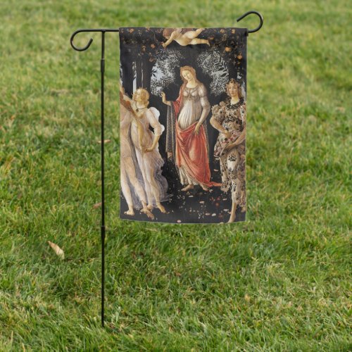 Sandro Botticelli _ La Primavera Garden Flag