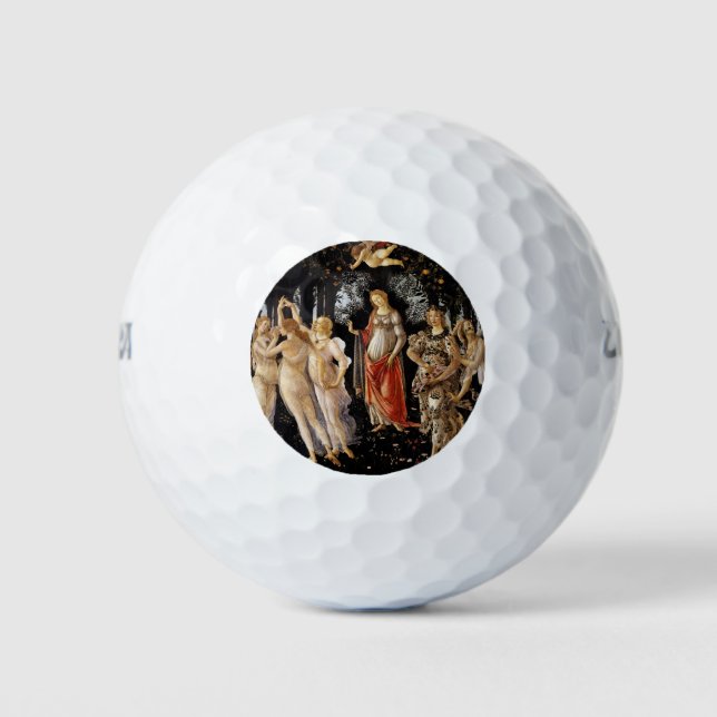 Sandro Botticelli - La Primavera Golf Balls (Front)