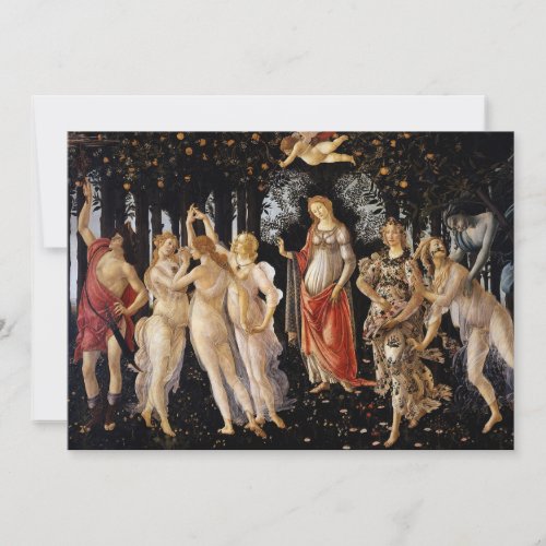 Sandro Botticelli _ La Primavera Invitation