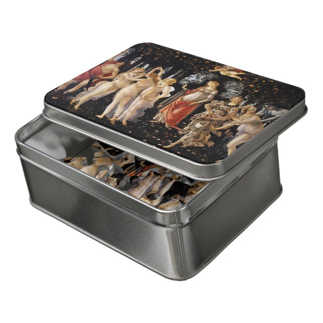 Sandro Botticelli - La Primavera Jigsaw Puzzle (Lid Open)