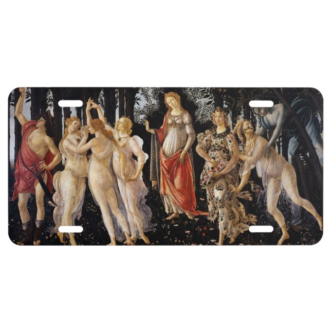 Sandro Botticelli - La Primavera License Plate (Front)