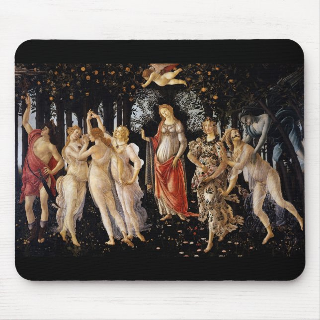 Sandro Botticelli - La Primavera Mouse Pad (Front)