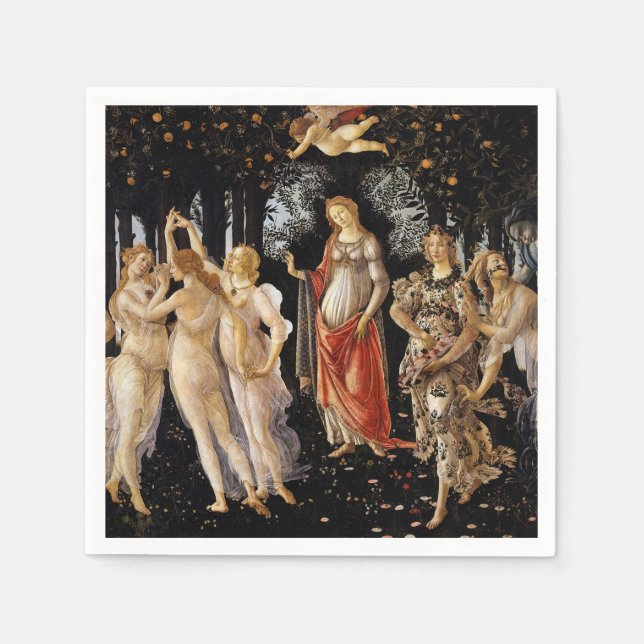 Sandro Botticelli - La Primavera Napkins (Front)
