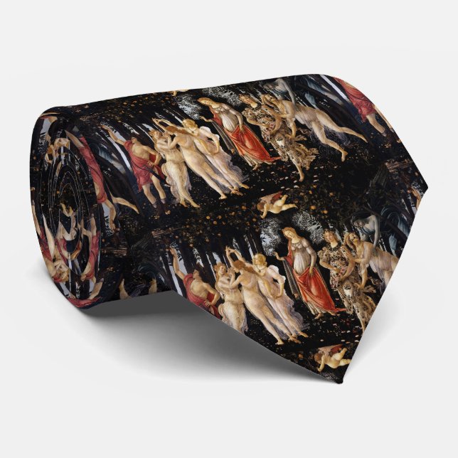 Sandro Botticelli - La Primavera Neck Tie (Rolled)