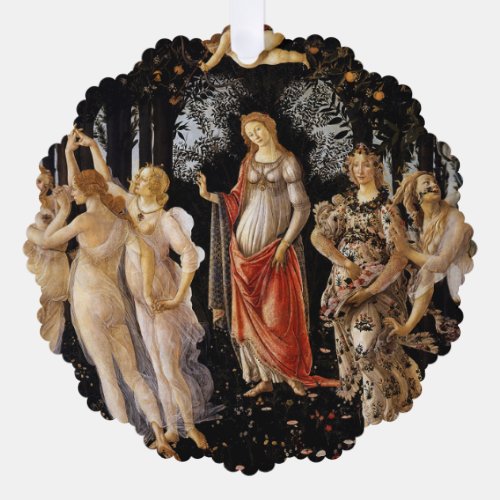 Sandro Botticelli _ La Primavera Ornament Card