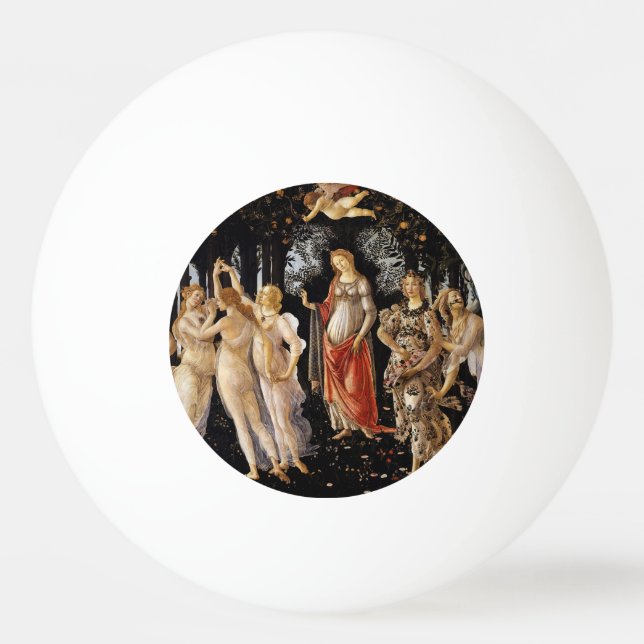 Sandro Botticelli - La Primavera Ping Pong Ball (Front)