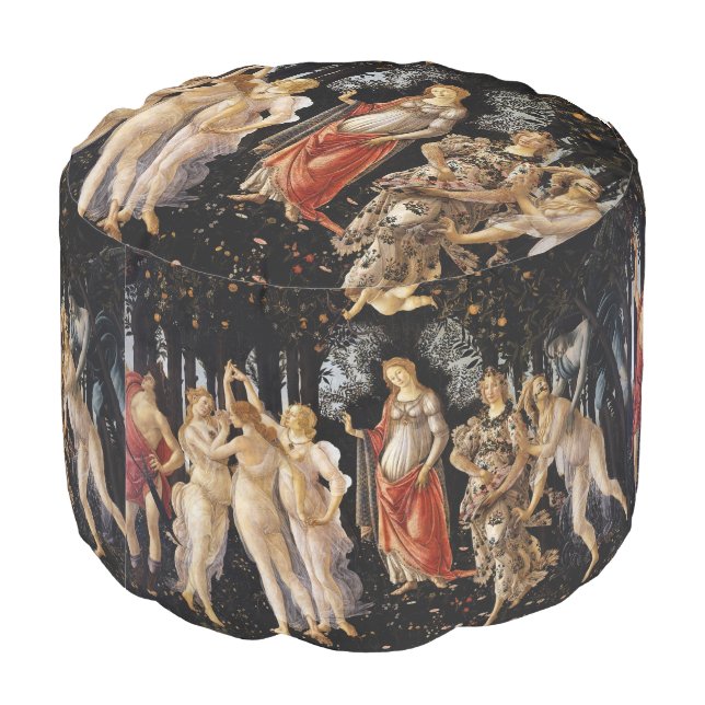 Sandro Botticelli - La Primavera Pouf (Angled Back)