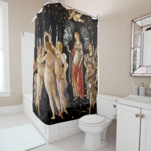 Sandro Botticelli _ La Primavera Shower Curtain
