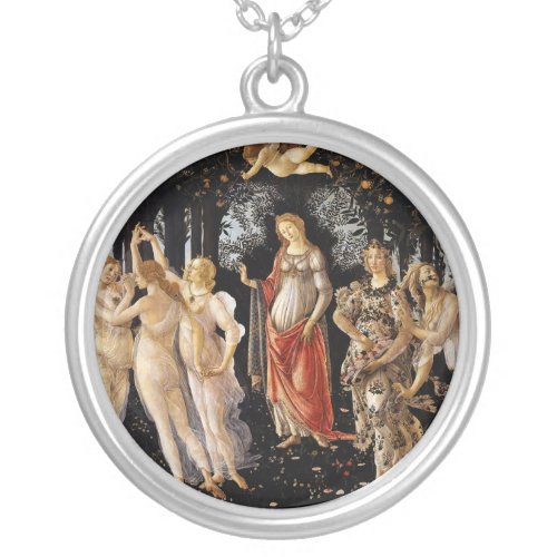 Sandro Botticelli _ La Primavera Silver Plated Necklace