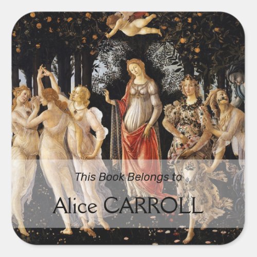 Sandro Botticelli _ La Primavera Square Sticker