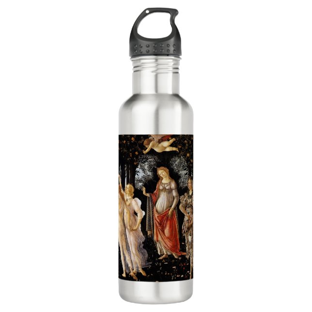 Sandro Botticelli - La Primavera Stainless Steel Water Bottle (Front)