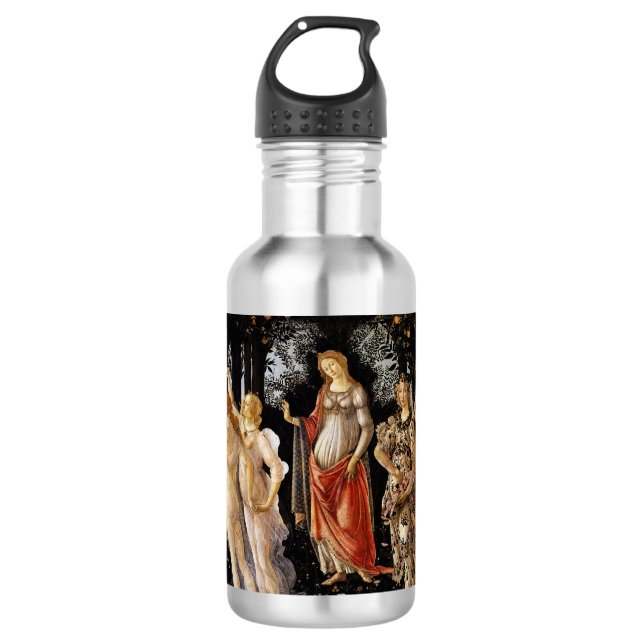 Sandro Botticelli - La Primavera Stainless Steel Water Bottle (Front)