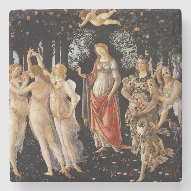 Sandro Botticelli - La Primavera Stone Coaster (Front)