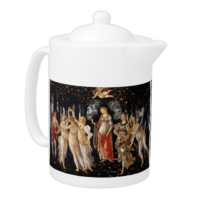 Sandro Botticelli - La Primavera  Teapot (Left)