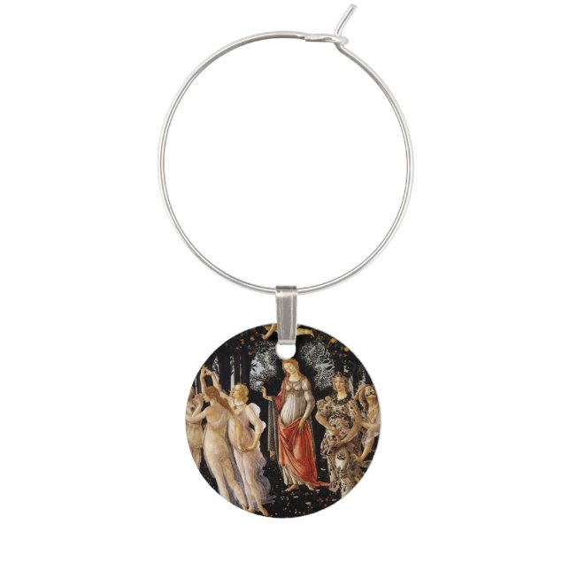 Sandro Botticelli - La Primavera Wine Charm (Front)