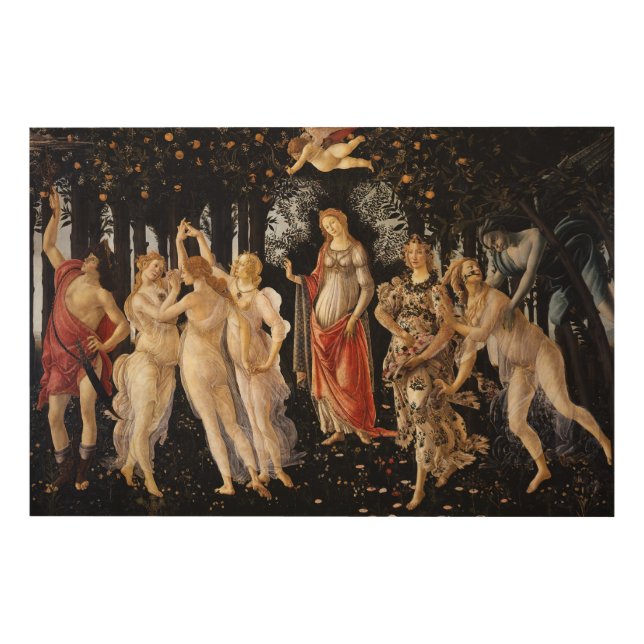 Sandro Botticelli - La Primavera Wood Wall Art (Front)