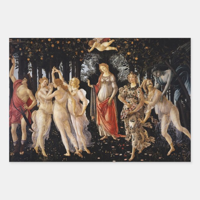 Sandro Botticelli - La Primavera Wrapping Paper Sheets (Front)