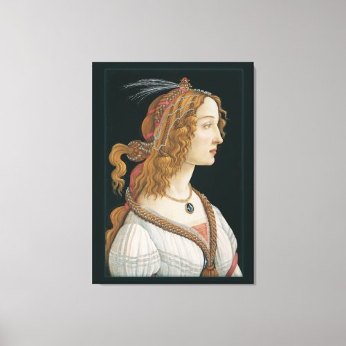 Sandro Botticelli Lady CC0282 44in 112cm Canvas Print