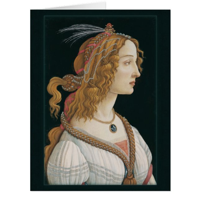 Sandro Botticelli Lady CC0283 Big Cards (Front)