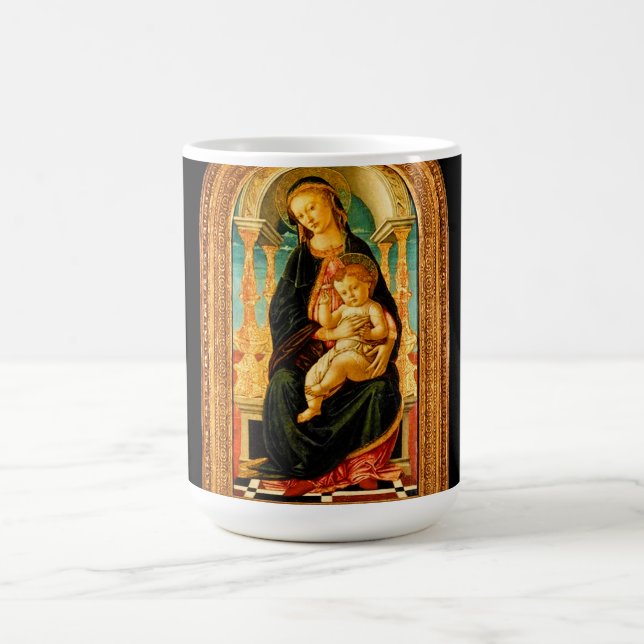 Sandro Botticelli Madonna and Child c 1470   Coffee Mug (Center)