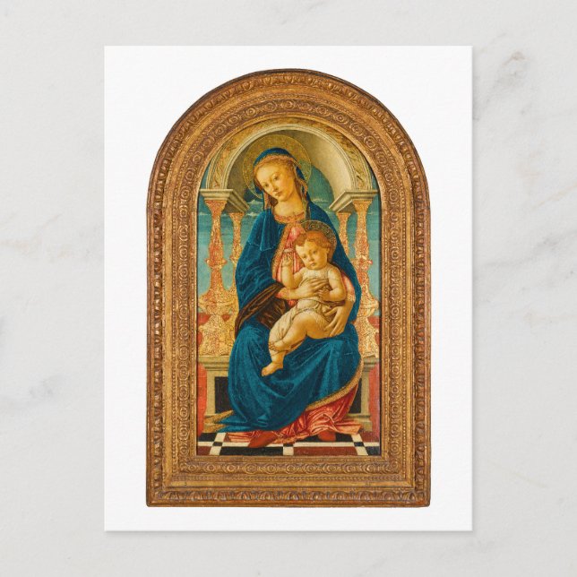 Sandro Botticelli Madonna and Child c 1470   Postcard (Front)